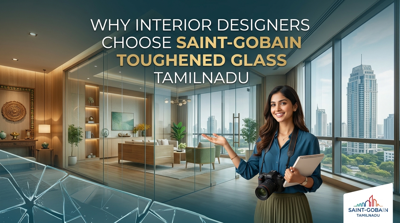 Why Interior Designers Choose Saint-Gobain Toughened Glass Tamilnadu