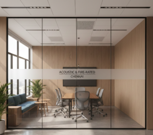Acoustic & Fire-Rated Office Partition Glass in Chennai