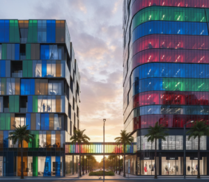 Applications of Coloured Glass in Residential & Commercial Projects