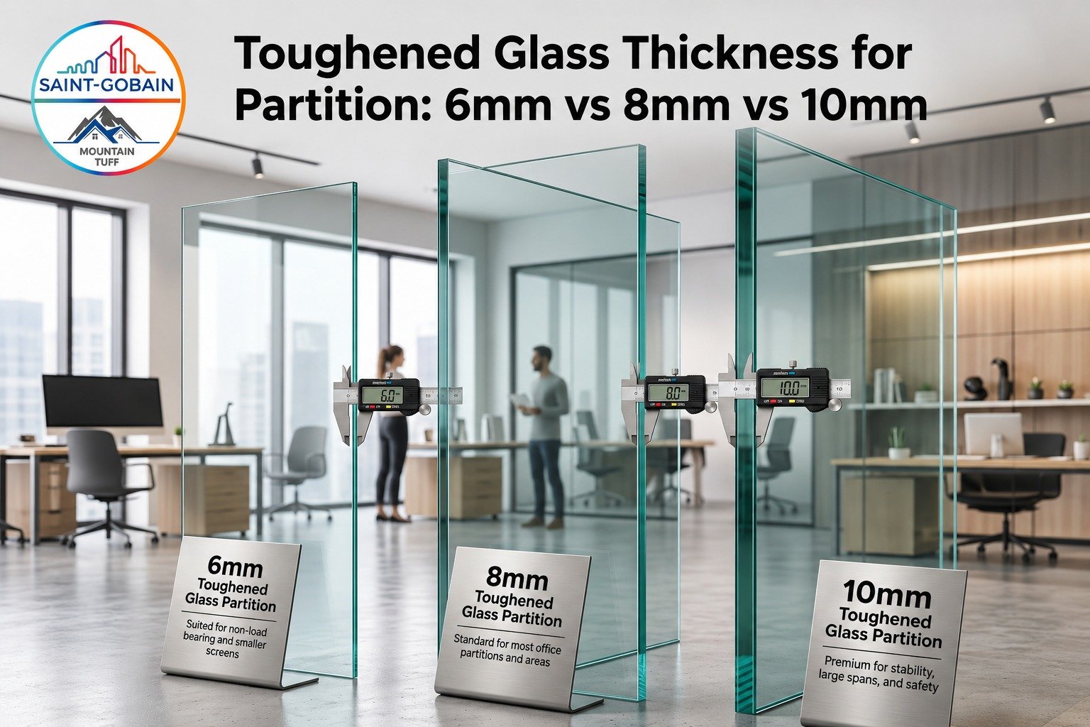 Toughened Glass Thickness for Partition 6mm vs 8mm vs 10mm