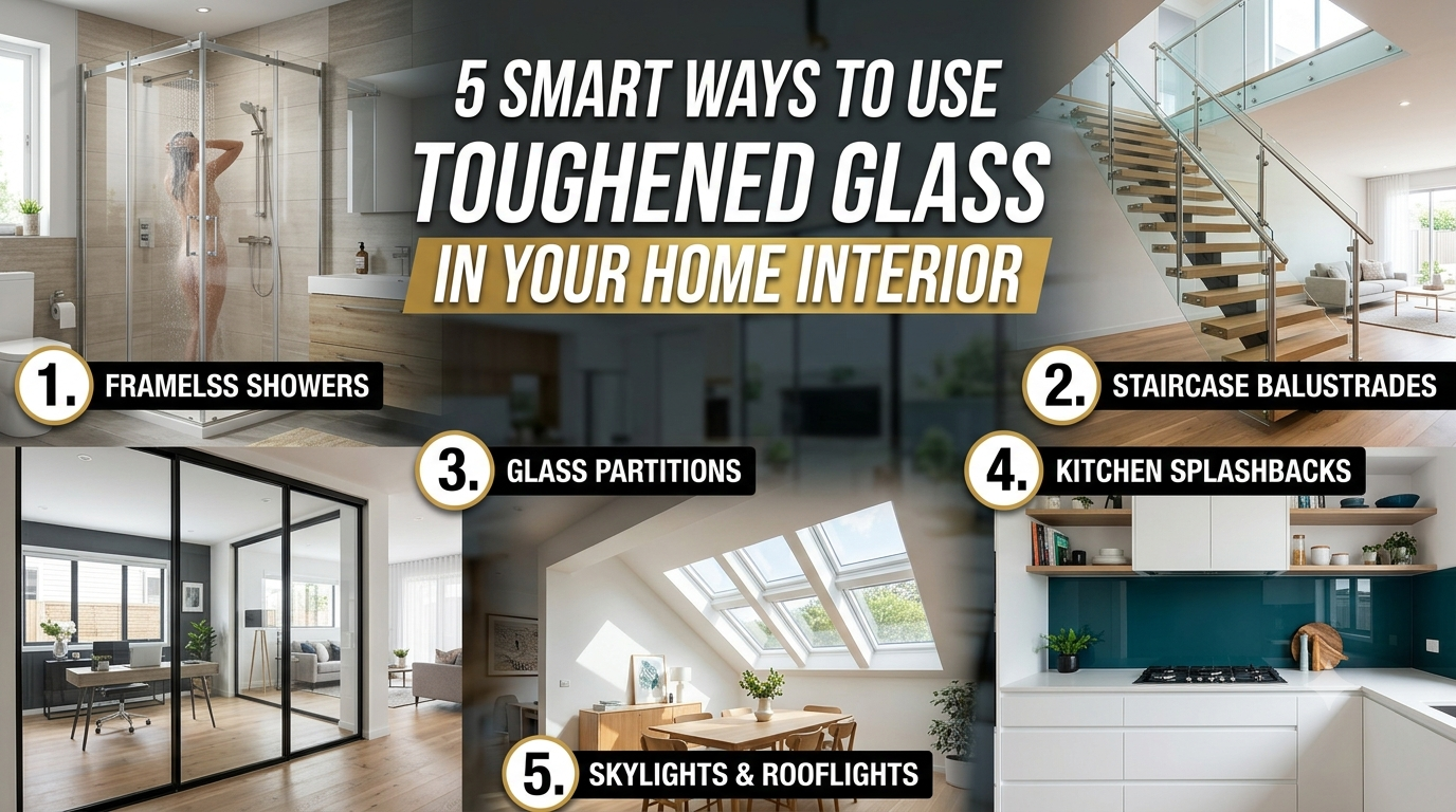 5 Smart Ways to Use Toughened Glass in Your Home Interior