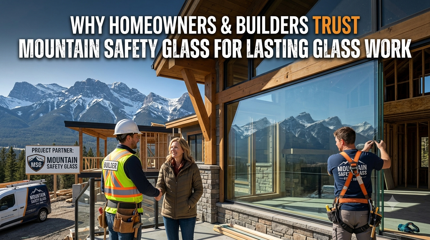 Why Homeowners & Builders Trust Mountain Safety Glass for Lasting Glass Work